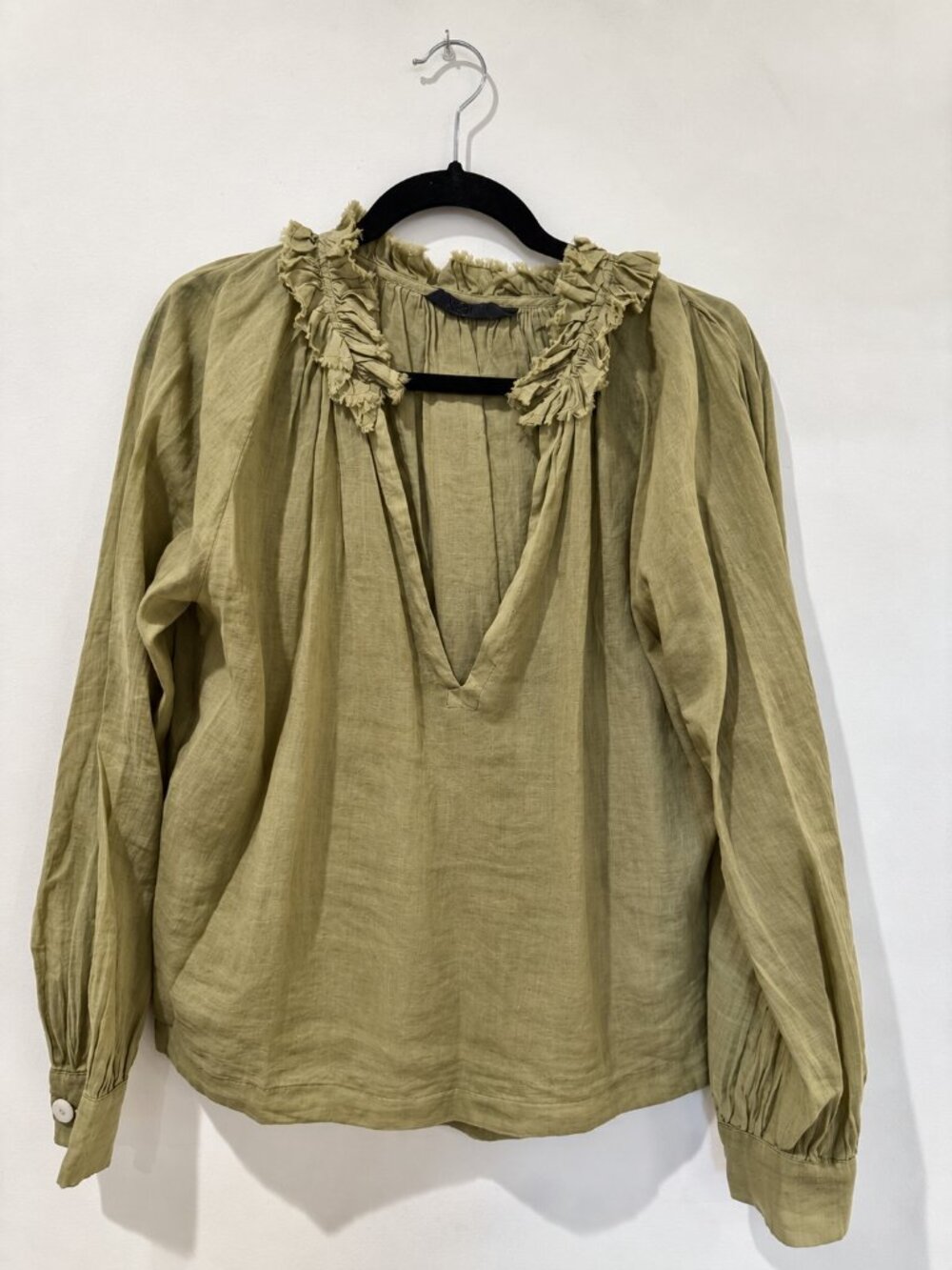 Zara Long Sleeve Top | Size Small | Green